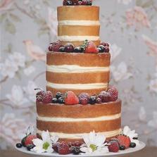 Three Tier Naked Cake